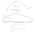 CBK0265SS- 66 Chevy Malibu Convertible with Standard Drum Brakes, Complete Brake Line Kit; Stainless - SSTubes