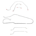 CBK0268SS- 66 Chevy Malibu Convertible with Power Drum Brakes, Complete Brake Line Kit; Stainless - SSTubes