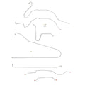 CBK0367SS- 63-66 Chevy C10 Long Bed, Power Disc Brake Line Conversion Kit; Stainless - SSTubes