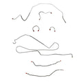 1968 Chevy II (Nova) w/ Standard Disc, Single Leaf Rear Spring; Complete Brake Line Kit; Stainless - SSTubes