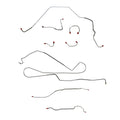1968 Chevy II (Nova) w/ Standard Disc, Multi-Leaf Rear Spring; Complete Brake Line Kit; Stainless - SSTubes