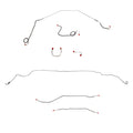 1969 Chevy Nova w/ Power Drum Brakes, Rear Drum; Complete Brake Line Kit; Stainless - SSTubes