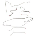 CBK0433SS - 1967 Oldsmobile Cutlass / 442, w/ Manual Drum, Hardtop; Complete Brake Line Kit; Stainless - SSTubes