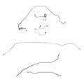 1974-75 Pontiac Firebird, w/ Power Disc; Complete Brake Line Kit; Stainless - SSTubes