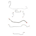 1970-71 MOPAR  E-body w/ Power Drum, Right Front Under Frame, 8-3/4'' or Dana Axle; Complete Brake Line Kit; Steel - SSTubes