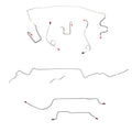 1967 MOPAR A-body w/ Standard Disc, 8-3/4'' Axle; Complete Brake Line Kit; Steel - SSTubes