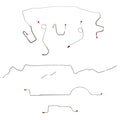 1970 MOPAR A-body w/ Standard Disc, 8-3/4'' Axle; Complete Brake Line Kit; Steel - SSTubes