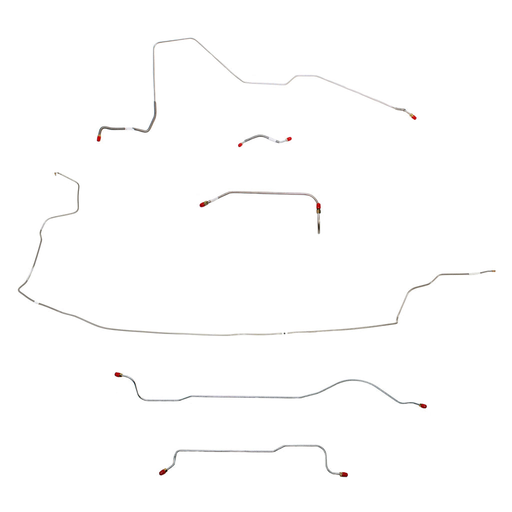 1962-63 MOPAR B-body w/ 426 Max Wedge; Complete Brake Line Kit; Steel - SSTubes