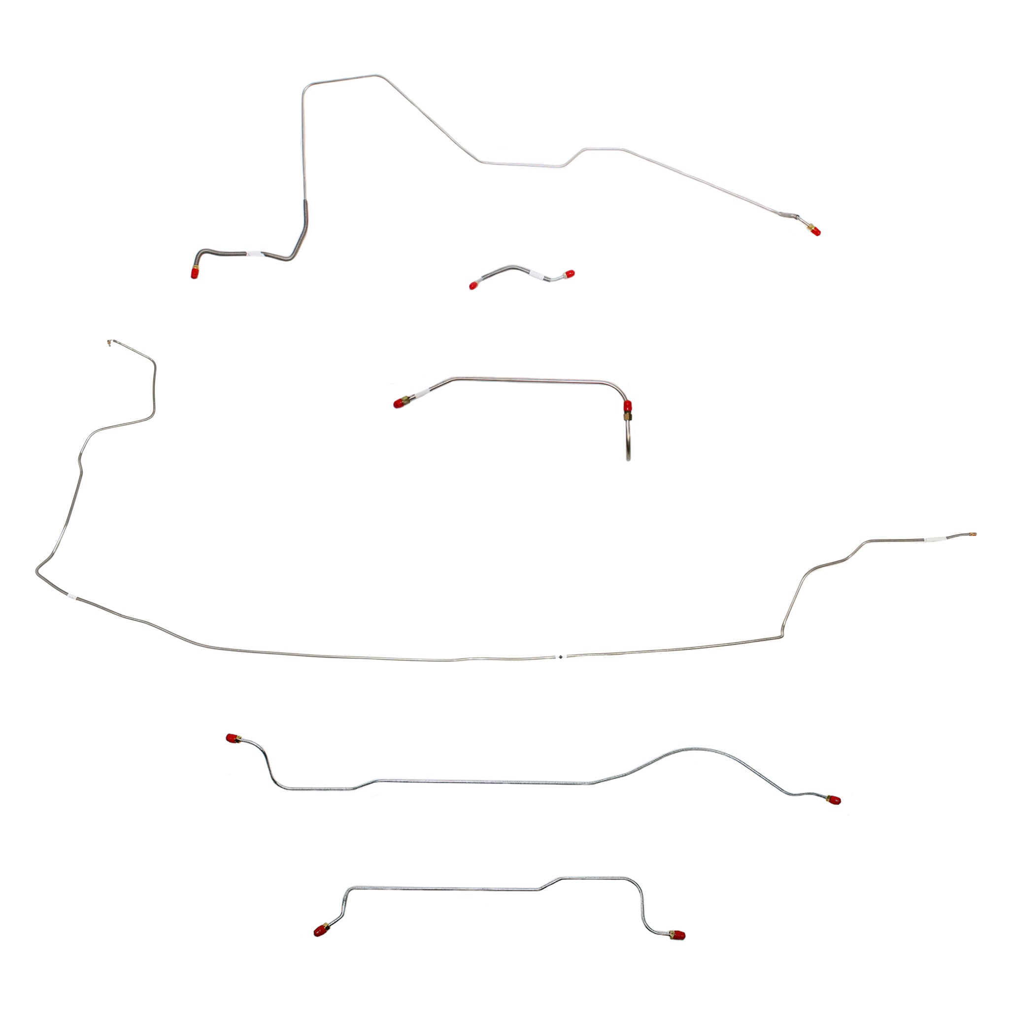 1962-63 MOPAR B-body w/ 426 Max Wedge; Complete Brake Line Kit; Steel - SSTubes