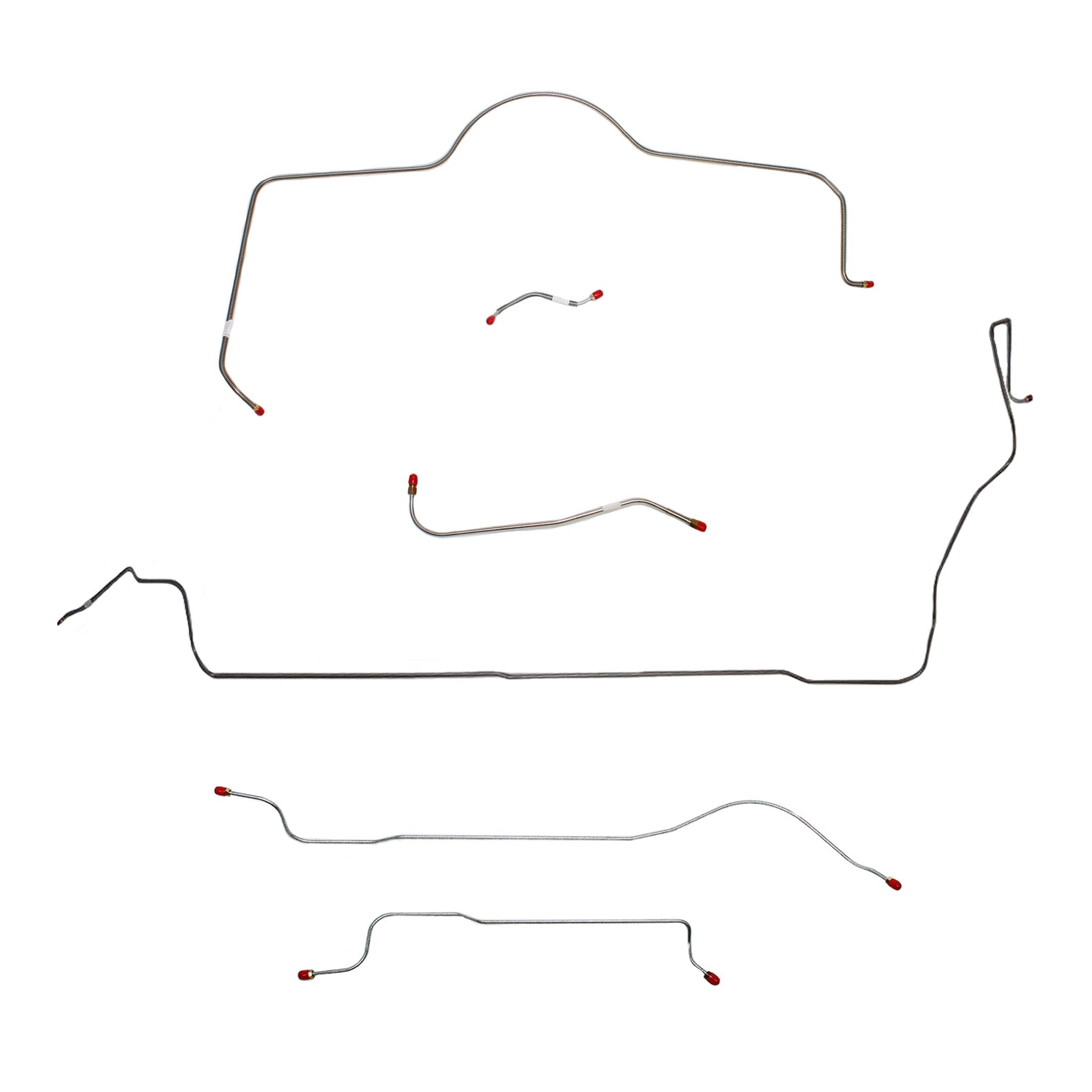 1965 MOPAR B-body w/ Standard Brakes; Complete Brake Line Kit; Stainless - SSTubes