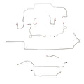 1968-69 MOPAR B-body w/ Power Disc, 8-3/4'' Axle; Complete Brake Line Kit; Steel - SSTubes