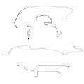 1972 MOPAR B-body w/ Standard Drum; Complete Brake Line Kit; Steel - SSTubes