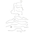 CBK0689OM - 2012-13 Ford F-150, w/ Super Cab and Standard Bed, EcoBoost; Complete Brake Line Kit; Steel - SSTubes