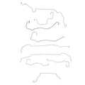 CBK0698OM - 11-14 Ford Mustang; Complete Brake Line Kit; Steel - SSTubes