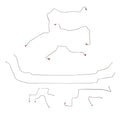 1999-02 Cougar; Complete Brake Line Kit; Steel - SSTubes