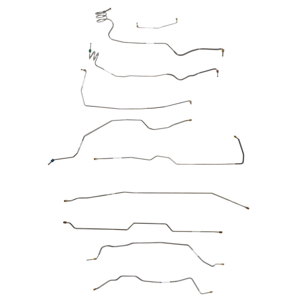 1973-79 Chevy C-10 w/ Single Cab and Short Bed; Complete Brake Line Kit; Stainless - SSTubes