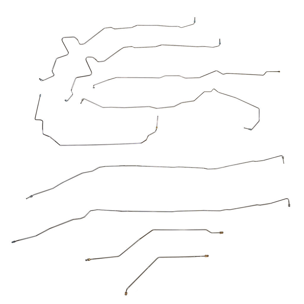 2004-08 Ford Ranger w/ Ext Cab and Short Bed, AWABS, 4WD; Complete Brake Line Kit; Stainless Steel - SSTubes