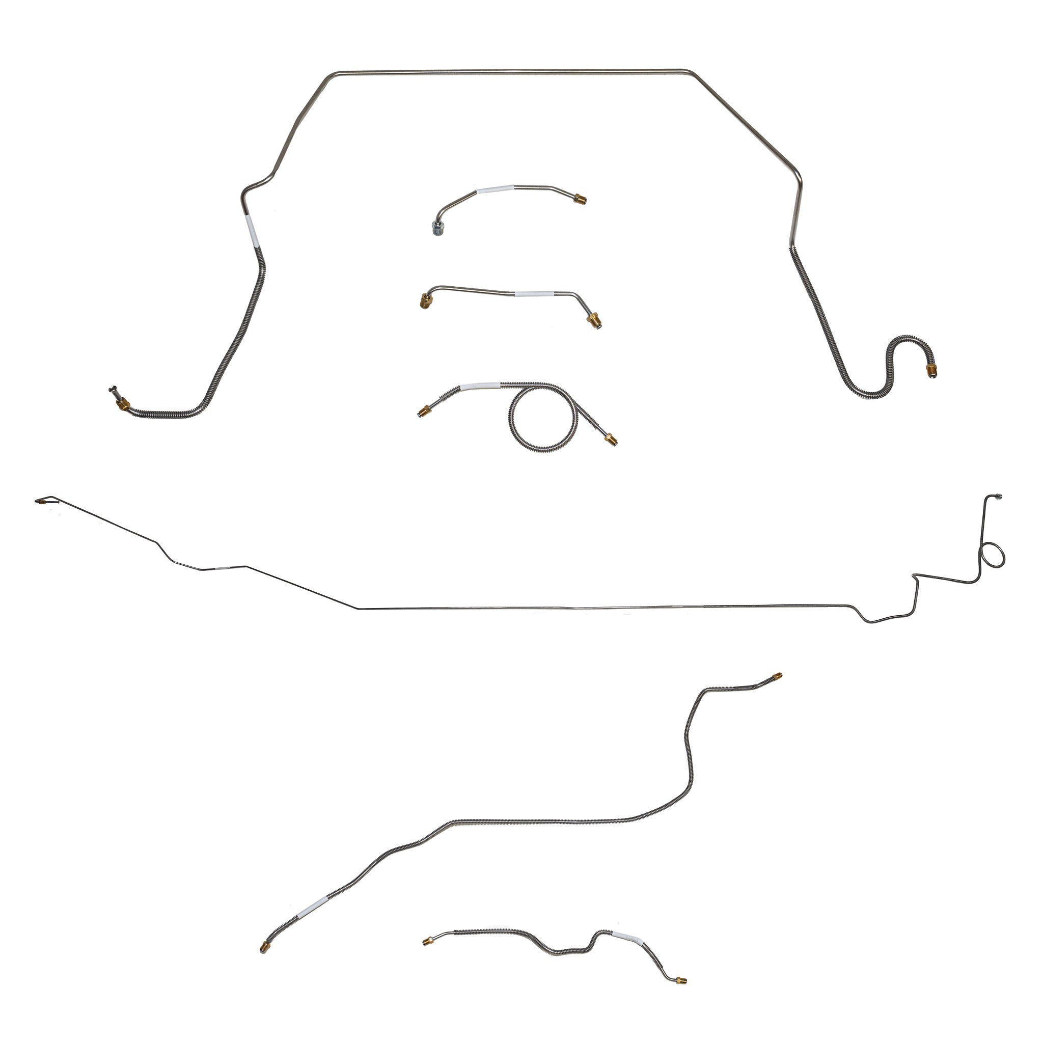 1974-80 International Scout II; Complete Brake Line Kit; Stainless - SSTubes