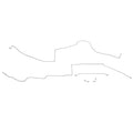 CIN9706OM- 97-02 Eldorado Traction Control Intermediate Brake Line Kit; Steel - SSTubes