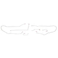 DIN0503OM- 05-06 Ford Escape 2wd AWABS Disc/Drum Intermediate Brake Lines, Complete Set; Steel - SSTubes