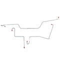 DKT6601OM- 66 Ford Fairlane w/ Standard Drum Brakes; 3pc Front Brake Line Set; Steel - SSTubes