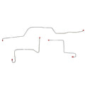DKT6602OM- 66 Ford Fairlane w/ Power Drum Brakes; Front 4pc Brake Line Set; Steel - SSTubes