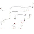 DKT6801OM- 68-69 Ford Fairlane, Torino w/ Standard Drum Brakes; Front 6pc Brake Line Kit; Steel - SSTubes