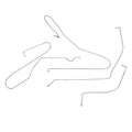 EIN1101OM - 11-14 Dodge Challenger, Intermediate Brake Lines; Steel - SSTubes