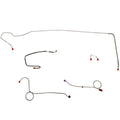 EKT7105OM- 71 Mopar E-Body Hemi; Power Disc; 1pc Rear Line; Right Front Line Routes OVER Frame; 5pc Front Brake Line Set; Steel - SSTubes