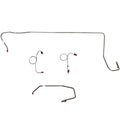 EKT7402OM- 74 Mopar E-Body, Manual Disc, Right Front Line Routed UNDER Frame Rail on Passenger Side, 4pc Brake Line Set; Steel - SSTubes