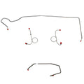 EKT7404OM- 74 Mopar E-Body, Manual Disc, Right Front Line Routed OVER Frame Rail on Passenger Side, 4pc Brake Line Set; Steel - SSTubes
