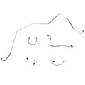 FKT6707OM- 67-68 Camaro 68 Chevy II (Nova) Power Disc Front Brake Line Kit; Steel - SSTubes