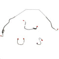 FKT6902OM- 69 Pontiac Firebird, Standard Drums, Front 4pc Brake Line Set; Steel - SSTubes
