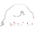 FKT6906OM- 69 Pontiac Firebird, Power Disc, Front 5pc Brake Line Set; Steel - SSTubes