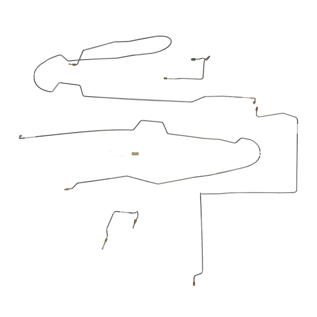 99-03 Windstar Rear Drum Brakes Intermediate Brake Line Kit, Stainless - SSTubes