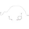 GKT6601OM- 66 Ford Galaxie w/ Standard Brakes, Front 3pc Brake Line Set; Steel - SSTubes
