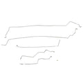 HIN0101OM - 01-06 Santa Fe; NON-ABS Intermediate Brake Line; Steel - SSTubes