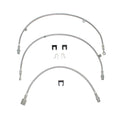 HSK0002SS- 05-07 GM 1500 2WD Brake Hose Kit, 3pcs; Braided Stainless - SSTubes