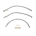 1973-79 Chevy, C-10, Brake Hose Kit; Braided Flex Hose - SSTubes