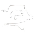 89-94 Nissan, non-ABS, 5 Line Set; Steel - SSTubes