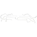 OIN9903OM- 99-03 Toyota Solara w/ 4w Disc & ABS, Intermediate Brake Line Kit; Steel - SSTubes