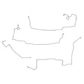 RKT0310OM - 2003-10 Dodge Viper, Front Brake Kit; Steel - SSTubes