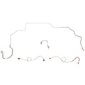 RKT6801OM- 68-70 Mopar B-Body, Power/Standard Drum, 4pc Front Brake Line Set, Right-Front Routes UNDER Frame; Steel - SSTubes