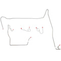 RKT7402OM- 74 Mopar B-Body Front Brake Line Kit; Steel - SSTubes