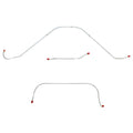 SKT5602OM- 56 Ford Thunderbird w/ Power Brakes, Front 3pc Brake Line Set; Steel - SSTubes