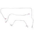 SKT6301OM- 63-64 Ford Thunderbird w/ Power Brakes; Front 3pc Brake Line Set; Steel - SSTubes