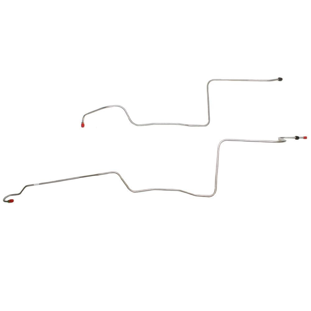 STC5601SS- 56-57 Ford Thunderbird; 2pc Transmission Cooler Line Set, w/o Expansion Loop; Stainless - SSTubes