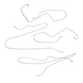 TIN1242OM - 2011-15 Ford F-350, w/ Crew Cab and Short Bed, Traction Control; Intermediate Brake Line Kit; Steel - SSTubes
