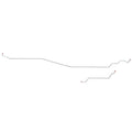 TIN9521OM- 95-00 GM 1500/2500/3500, Regular Cab/Short Bed, Intermediate Brake Line; Steel - SSTubes