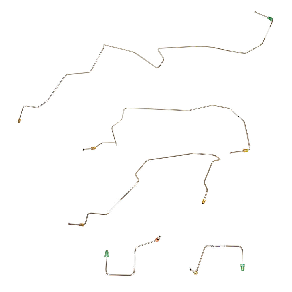 02-03 Ranger with AWABS, 4wd; Front Brake Line Kit; Stainless - SSTubes